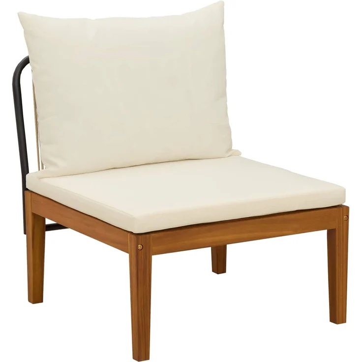 vidaXL 3 Stk. Garten Lounge Set mit Kissen Massives Akazienholz & Seil 42022078 – Bild 5
