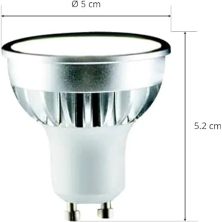 Lindby LED GU10 Lampe 5W 55°, energieeffizientes Leuchtmittel für gemütliche Beleuchtung – Bild 5