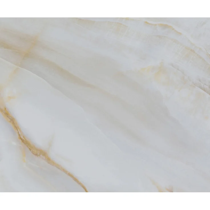Esstisch Edge 300x100 cm Keramik Onyx Pearl Zenthara kantig Metall Schwarz – Bild 3