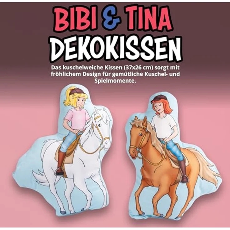 United Labels® Dekokissen Bibi & Tina - Freundschaft - 37 x 26cm – Bild 2
