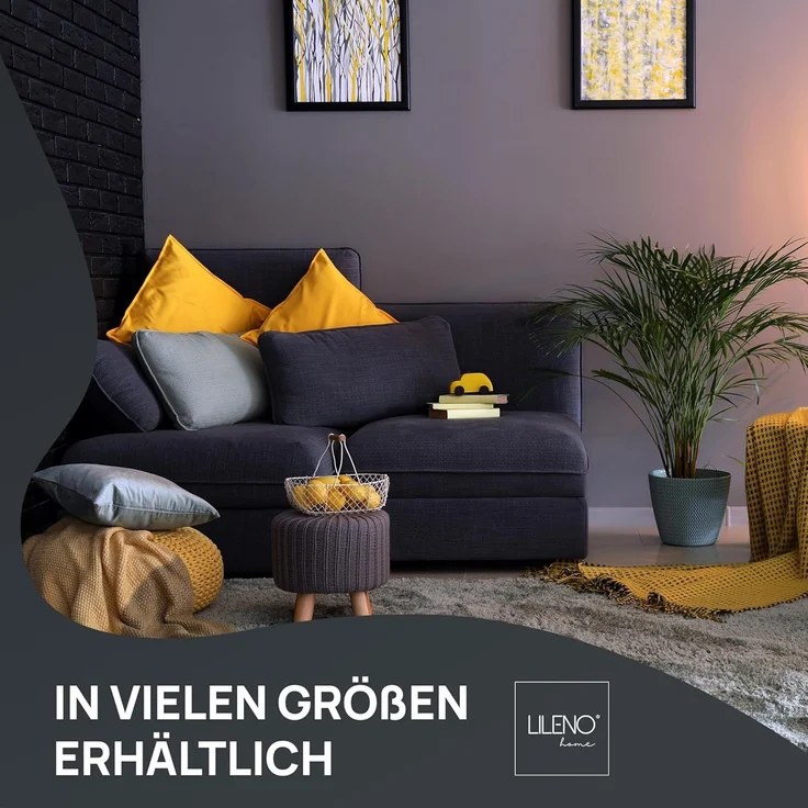 LILENO HOME Kissen 60x60 (1er Set) – 95 °C waschbar, Oeko-Tex & Made in DE – Allergiker Kopfkissen 60x60 anpassbar für himmlischen Schlaf – Haut schmeichelndes & geruchsfreies Pillow – Bild 3
