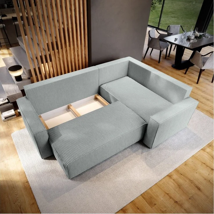 Masseno Ecksofa ESTANO mit Schlaffunktion L-Form, Sofa mit Bettkasten – Bild 3