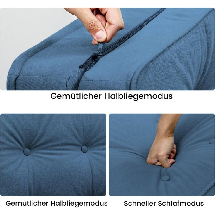 COMHOMA Kindersofa Schlafsofa Bodensofa Klappbar Bodensessel mit Schlaffunktion bettsofa – Bild 2