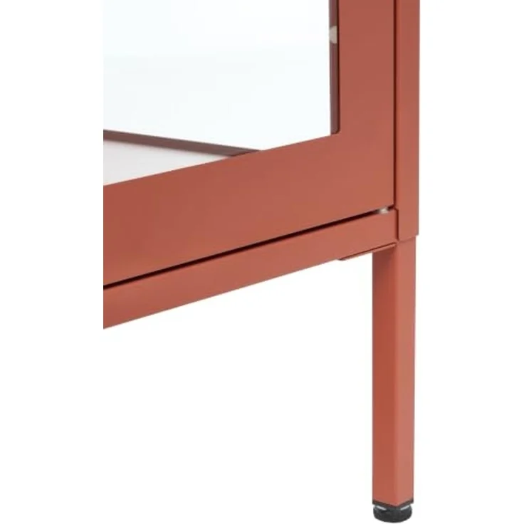 Vitrine mit Glastüren NASH Metall 90 cm Goldbraun – Bild 6