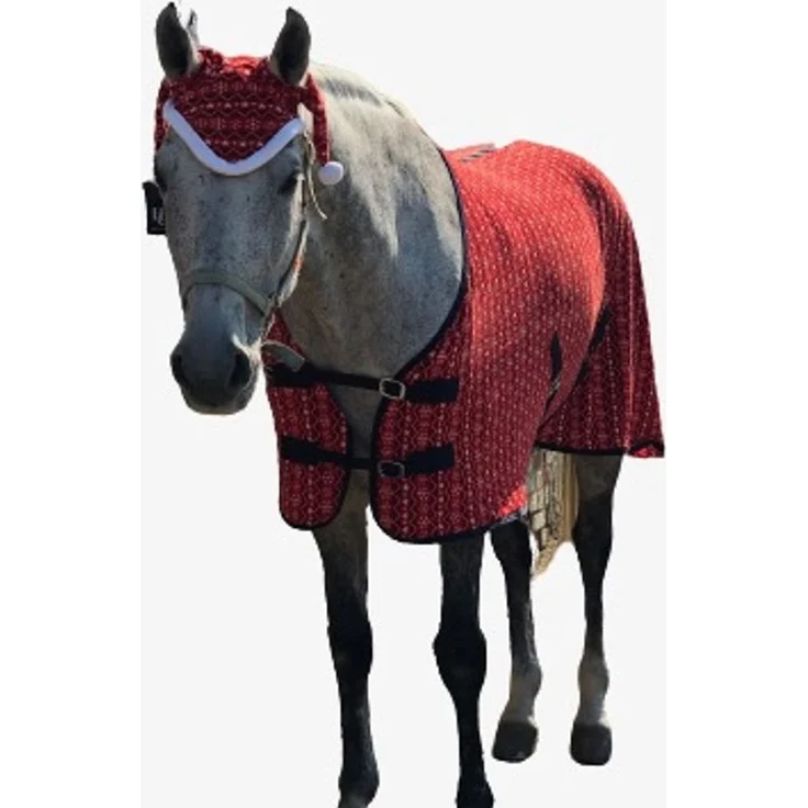 Horse Guard Weihnachten Hundedecke Hundemantel Weihnachtsoutfit rot Hund Pullie – Bild 4