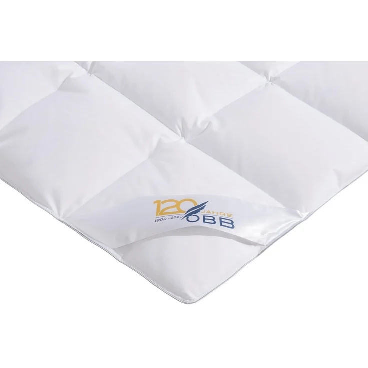OBB Daunenbettdecke Edition 120 Jahre, Bettdecken für Sommer und Winter, Ganzjahresdecke, Füllung: 90%Daunen, 10% Federn, Bezug: 100% Baumwolle, Bettdecke 135x200 cm, 155x220 cm & weitere Größen, Made in Germany – Bild 3