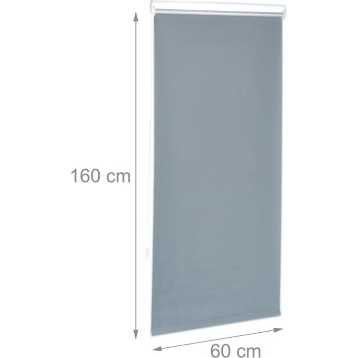 Relaxdays Graues Thermorollo 160 cm lang – Bild 4