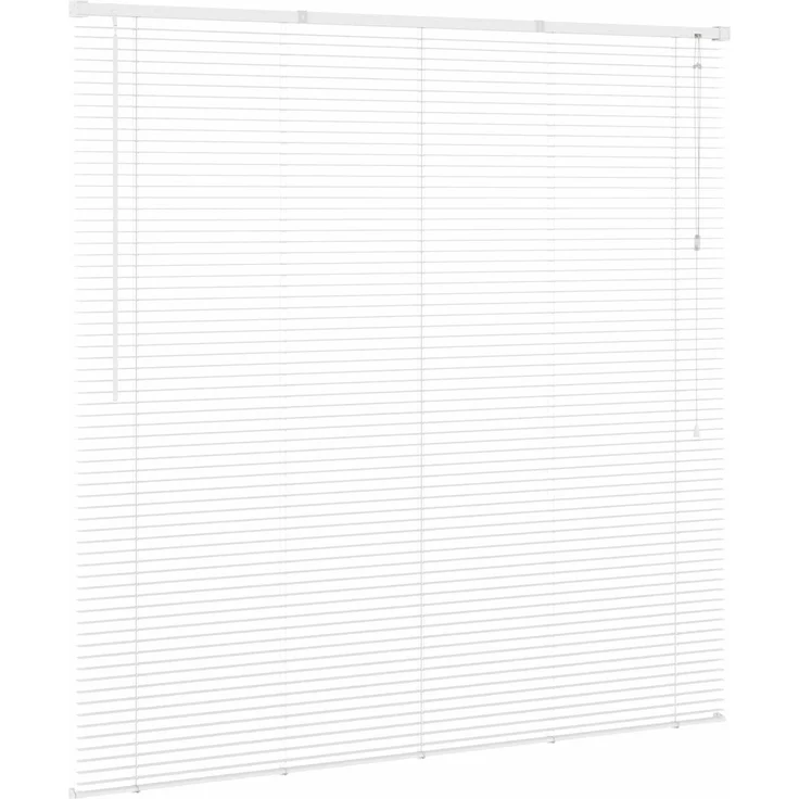vidaXL Venezianische Jalousie Weiß 150 x 140 cm 25 mm PVC 42003716 – Bild 5