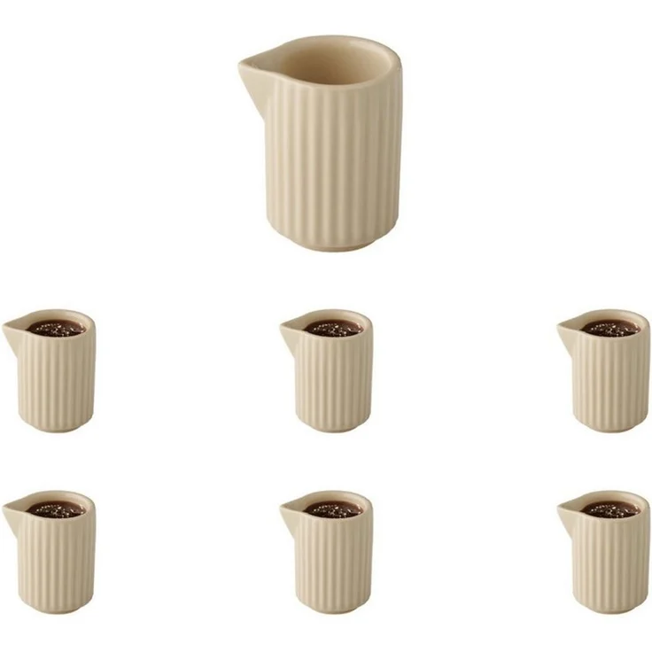 APS Milchkännchen THE GRID, 6 Stück, 0,04 l, (Set, 6-St), 40 ml Porzellan – Bild 1