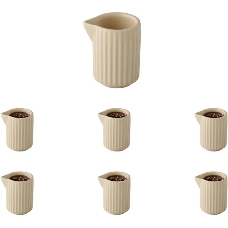 APS Milchkännchen THE GRID, 6 Stück, 0,04 l, (Set, 6-St), 40 ml Porzellan