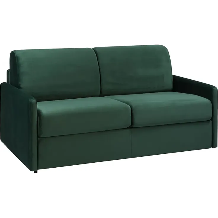 Vente-unique - CALIFE Sofa SamtStoff Grün - B 223 cm94 cm x H 97 cm x L 190 cm – Bild 2