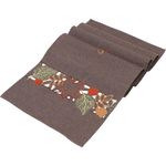 Tischläufer Herbstlaub braun Tischdecke Tischtuch Tischband Esstisch Tisch Deko
