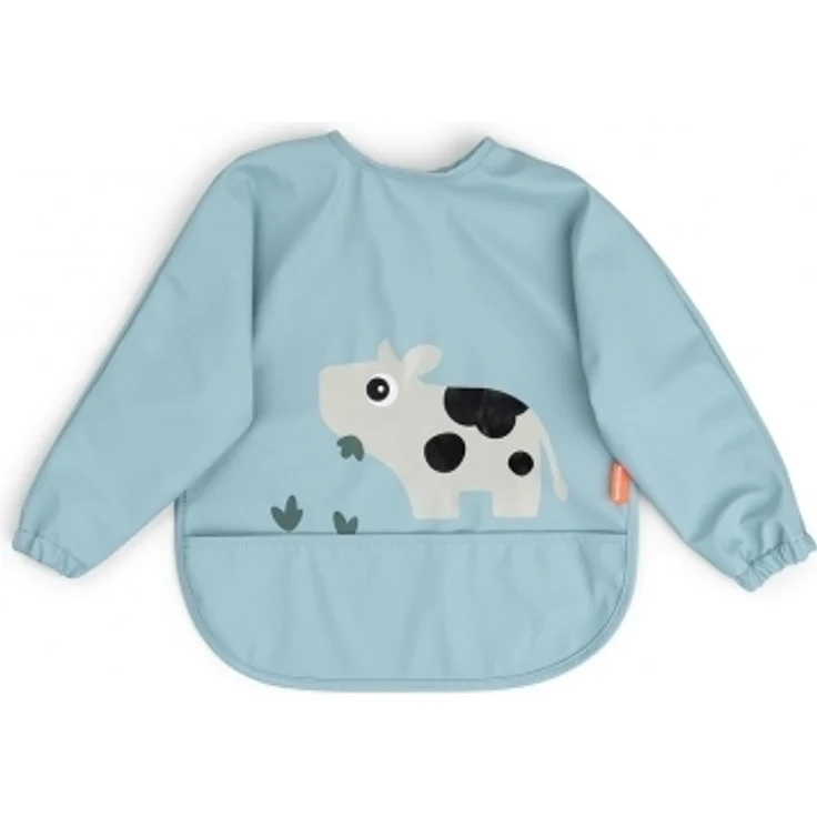 Done By Deer Tiny Farm Lätzchen mit Ärmel - Blue B