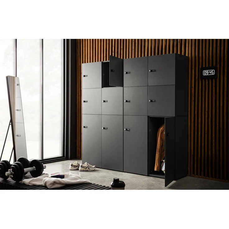 Schildmeyer Locked Spind Schrank Set Dial 702028 mit Zahlenschloss, Holzwerkstoff, anthrazit – Bild 9