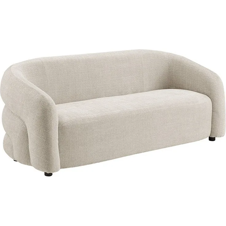 riess-ambiente 3-Sitzer VOGUE 200cm beige – Sofa, Chenille, modern, Schaumstoff-Polsterung, Einzelartikel 1 Teile, komfortable Stoff-Couch mit 3 Sitzplätzen – ideal fürs Wohnzimmer