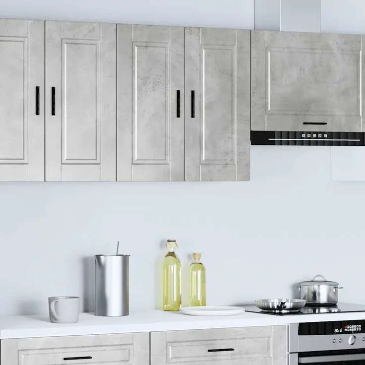 vidaXL Küchen-Hängeschrank Porto Betongrau Holzwerkstoff 854061