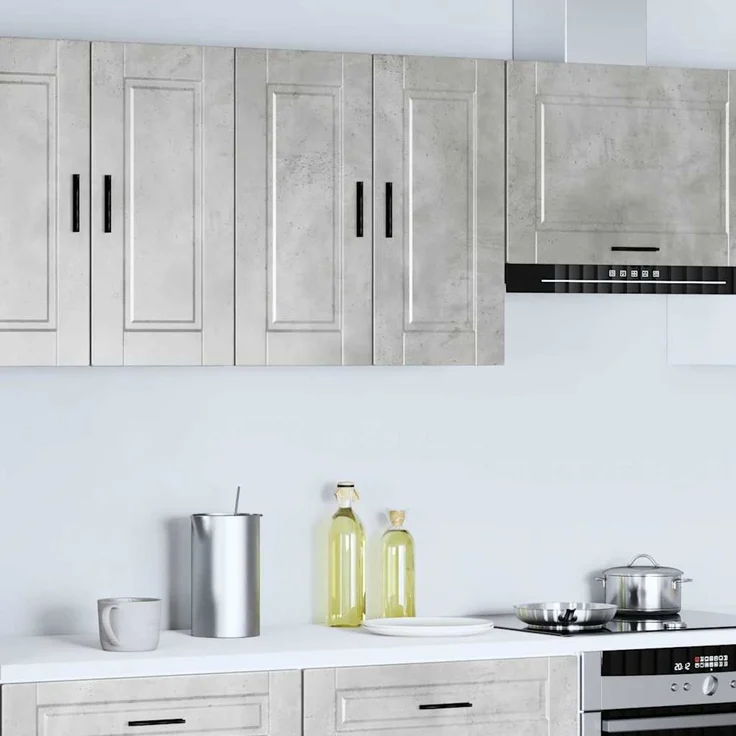 vidaXL Küchen-Hängeschrank Porto Betongrau Holzwerkstoff 854061 – Bild 1