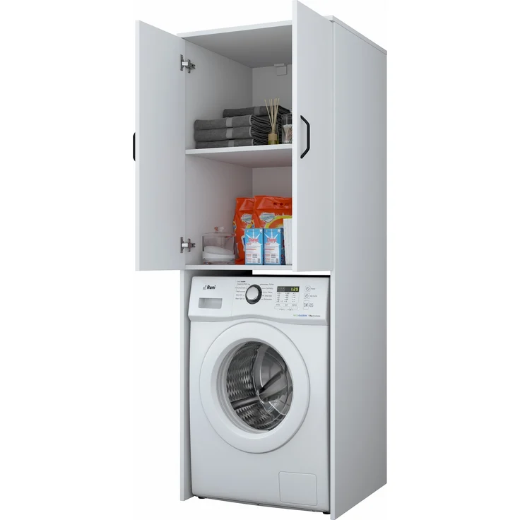 Waschmaschinenschrank, 'KD110', 181,8 x 62,5 x 65, Weiß – Bild 8