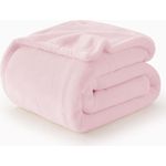 WAVVE Kuscheldecke Flauschige Decke Rosa 150x200 cm - XL Fleecedecke Weich und Warm Als Sofadecke, Wohndecke oder Tagesdecke, Decken für Couch