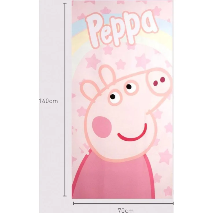 Peppa Pig Polyester Strandtuch für Kinder 70 × 140 cm 250 gsm – Bild 3