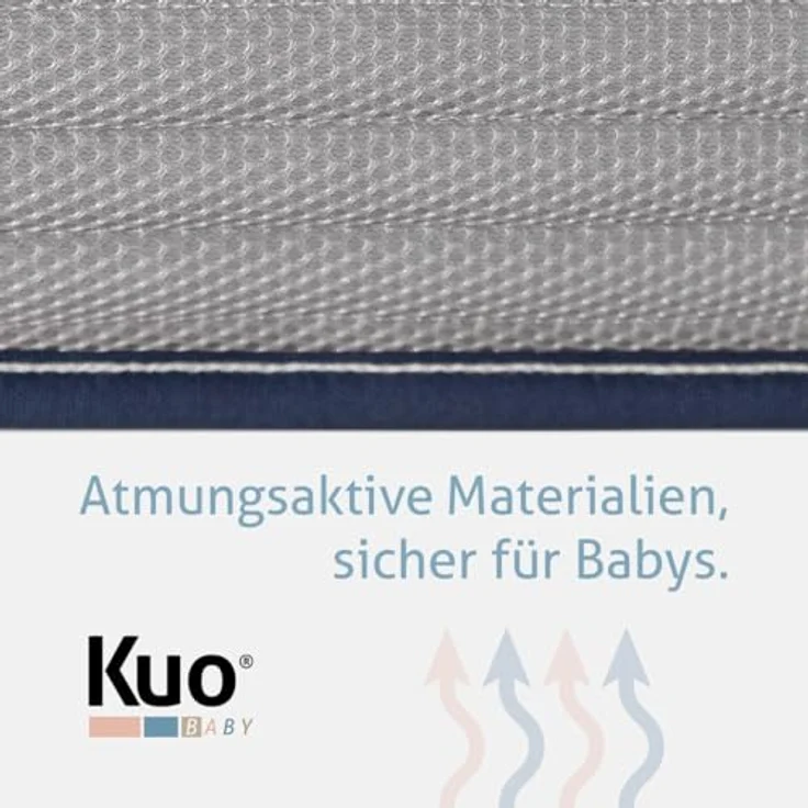 KUO Baby - Baloo Kinderbettmatratze | Schaumstoff- und viskoelastische Matratze | Wendbar, hygienisch und atmungsaktiv | 137x67 cm – Bild 7