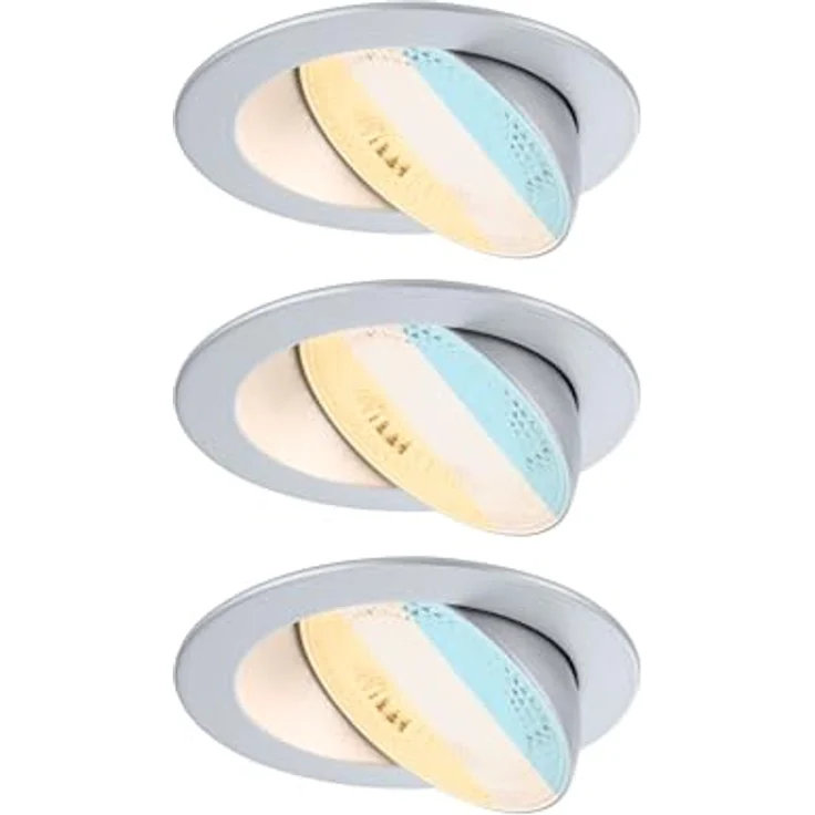 Paulmann 92256 LED Einbauleuchte White Select Aumus 3er-Set Chrom 3 Step Dimmbar – Bild 15
