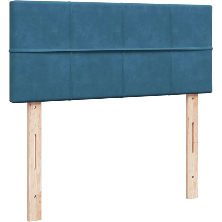 vidaXL Boxspringbett mit Matratze Blau 120x190 cm Samt 3287690 – Bild 4