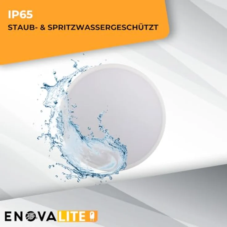 ENOVALITE LED-Deckenleuchte, Sensor, EEK: F, 18W, 1880lm, 4000K, Ø250mm – Bild 5
