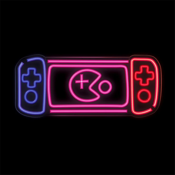 LED-Neonleuchte 37lm, 0,86A - Plexiglas Gaming Konsole Leuchte – Bild 3