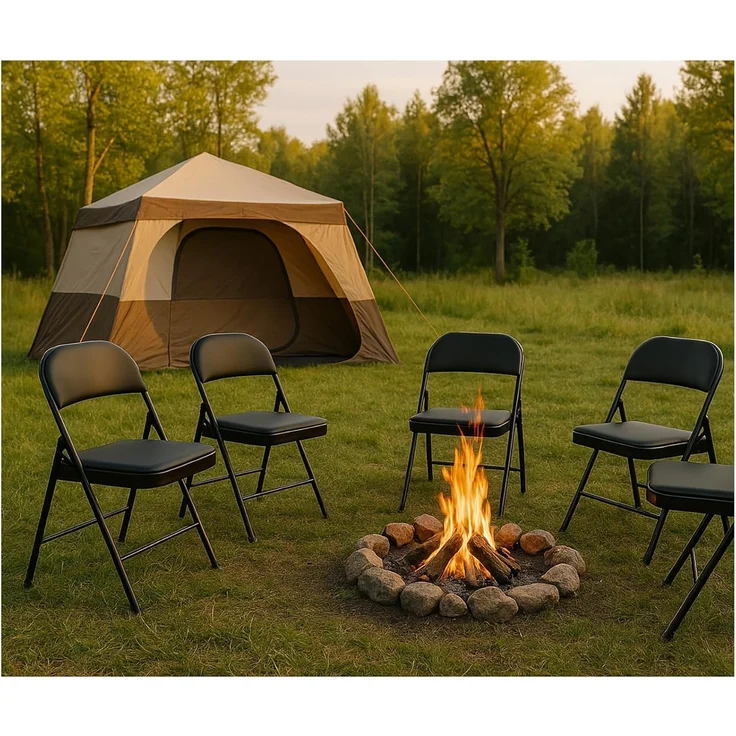 HTI-Living Klappstuhl 4er Set Klappstühle mit Polsterung (Set, 4 St), Gästestuhl Familienfeiern Firmenveranstaltungen – Bild 1