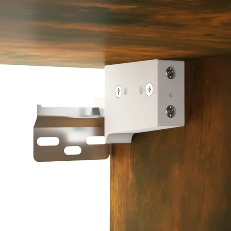Waschbeckenschrank, Badschrank mit Einbaubecken Räuchereiche Holzwerkstoff de7442 – Bild 5
