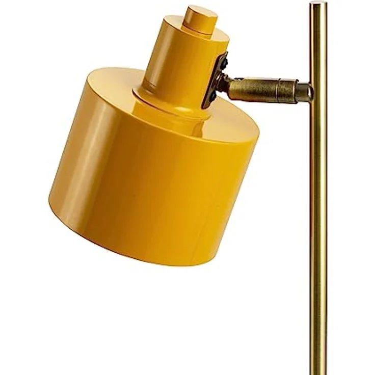 Dyberg Larsen Ocean Tischlampe, LED Nachttischleuchte in Curry, Messing und Türkis, verstellbarer Lampenkopf, dimmbar – Bild 3