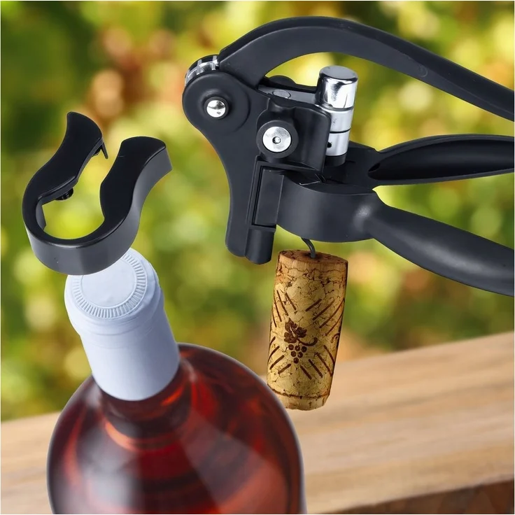 Goods+Gadgets Korkenzieher GOODS+GADGETS Hebelkorkenzieher - Profi Korkenzieher Weinöffner satz, (Profi Sommelier Flaschenöffner, mit Hebel), Weinflaschenöffner – Bild 3