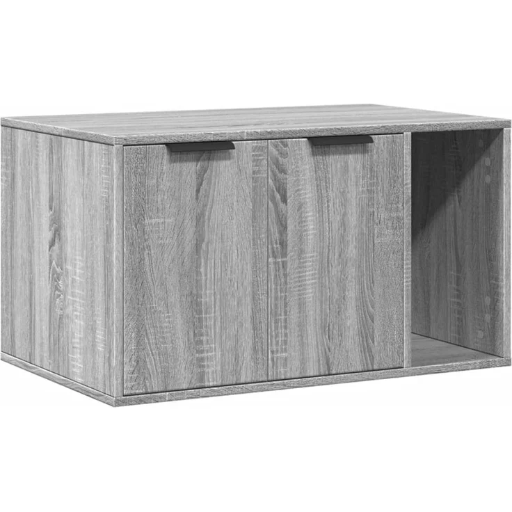 vidaXL Katzenklo Grau Sonoma 80x50x45 cm Holzwerkstoff 857738 – Bild 2