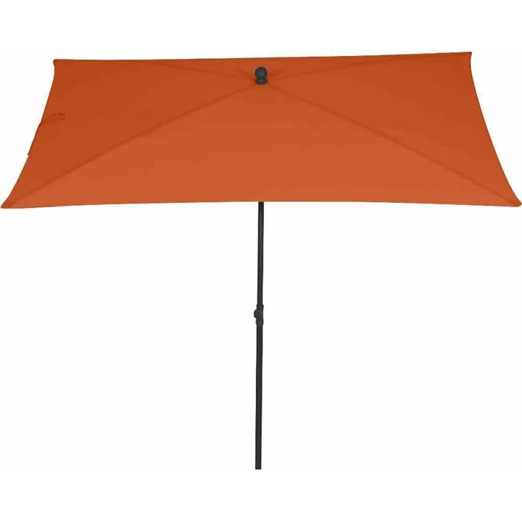 City Mittelstockschirm anthrazit/terracotta 140x210cm – Bild 3