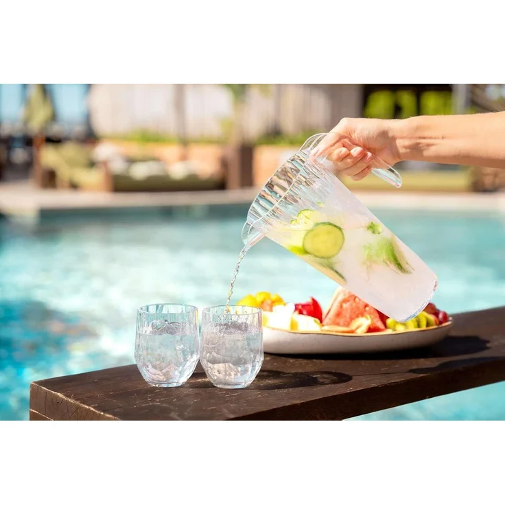 Koziol Superglas Kanne Club Pitcher, Wasserkrug, Karaffe, Kunststoff, Crystal Clear, 1. 5 L, 4687535 – Bild 7
