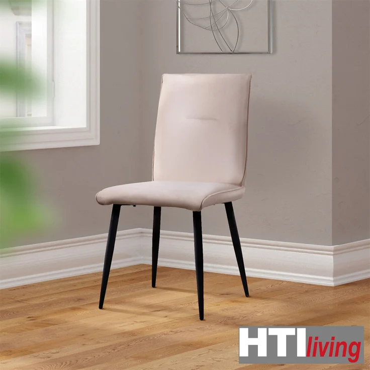 HTI-Living Salinas Velvet Creme Stuhl – Bild 2