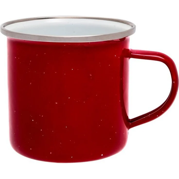 Origin Outdoors Emaille Tasse, 360 ml, rot – Bild 1