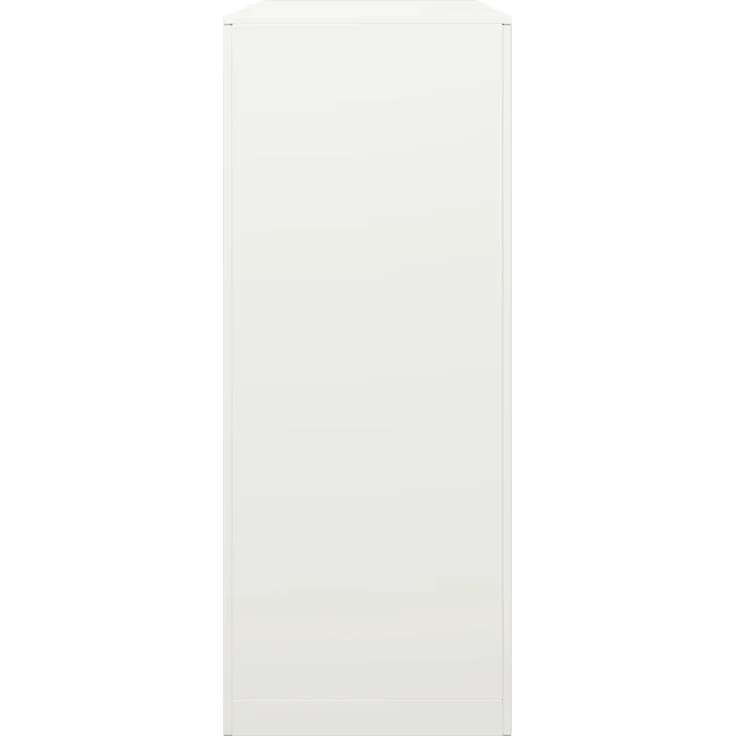 vidaXL Brennholzregal Weiß 100x40x100 cm Stahl 850969 – Bild 4