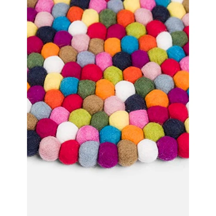 myfelt Wollteppich Lotte Filzkugelteppich, 100% reine Schurwolle – Bild 7