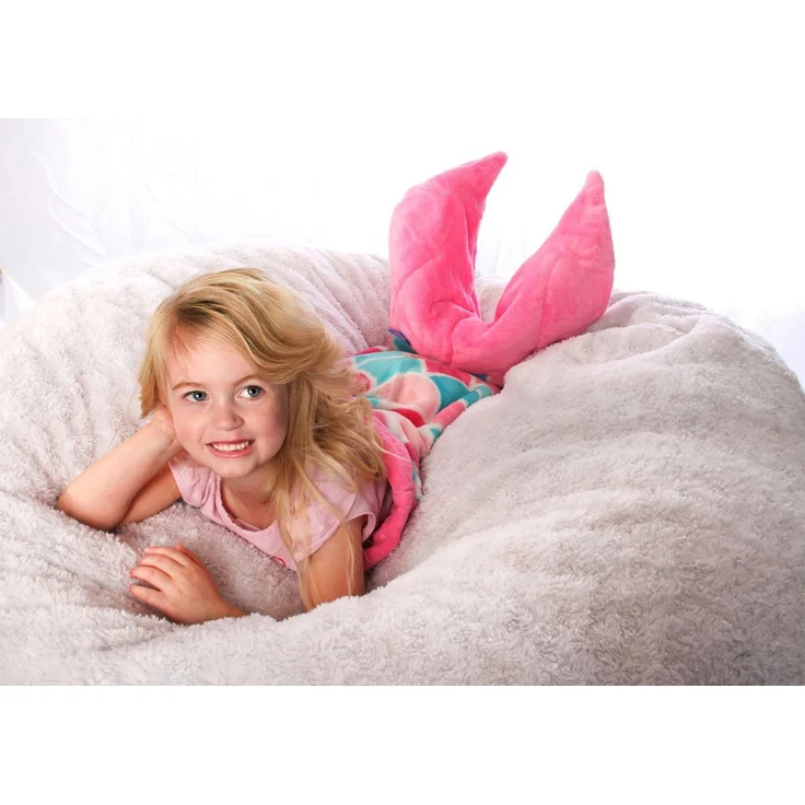 Kinderdecke Cuddle Tails Meerjungfrauendecke PINK DREAM (pink), Fin Fun – Bild 3