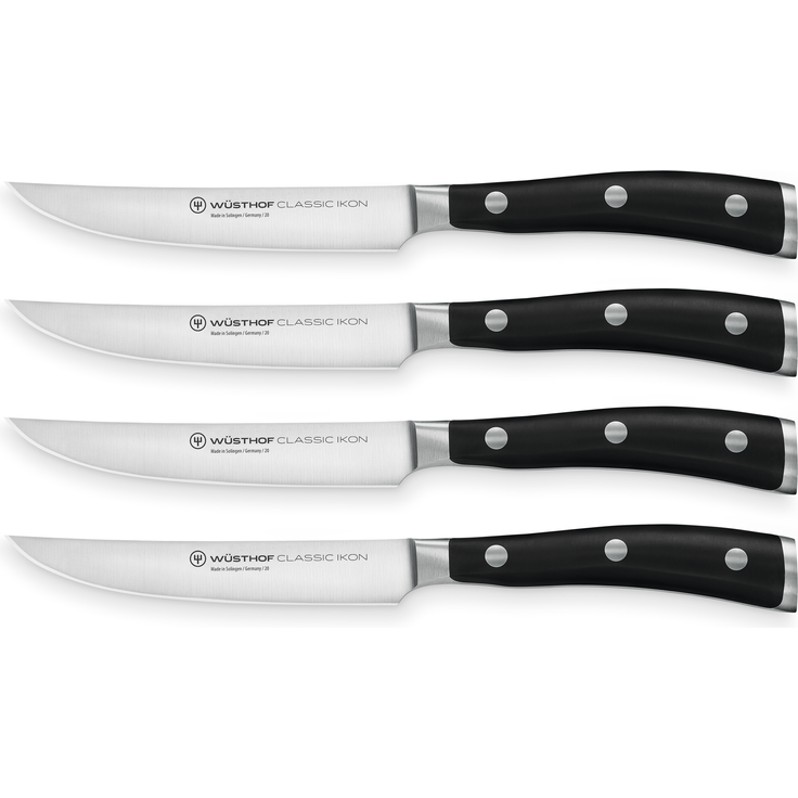 Wüsthof Classic Ikon Steakmessersatz mit 4 Messern
