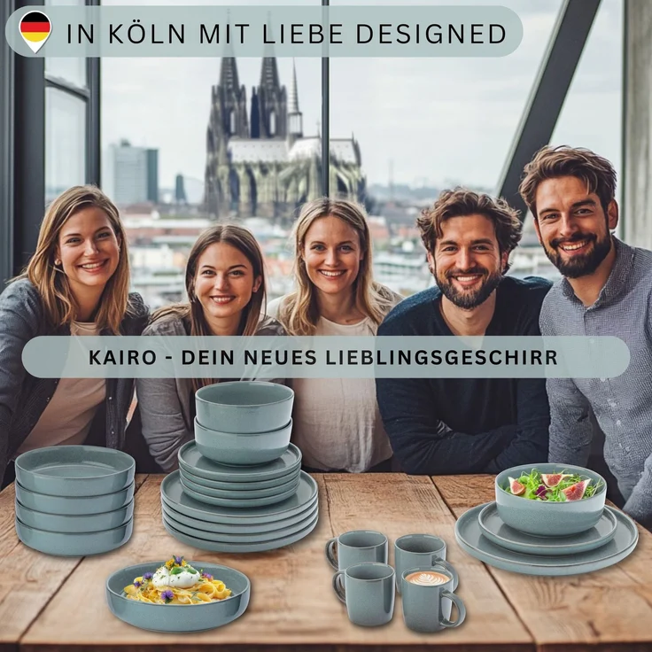 SÄNGER Steingut Pastaschalen Kairo Ocean 6 teilig – Bild 6
