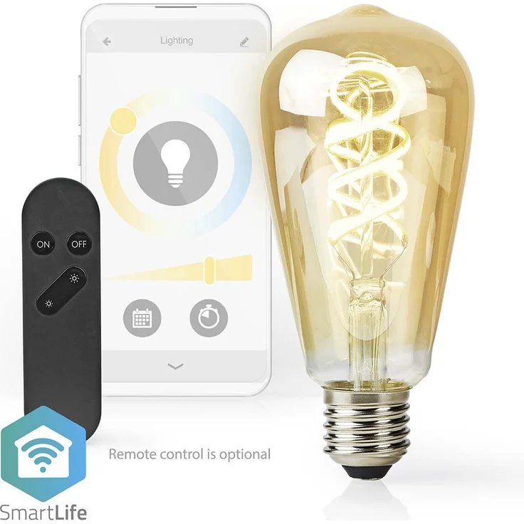 SmartLife LED Filament Lampe | Wi-Fi | E27 | 360 lm | 4.9 W | Warm bis kühlen weiß | 1800 - 6500 K | Glas | Android™ / IOS | ST64 | 1 Stück – Bild 5