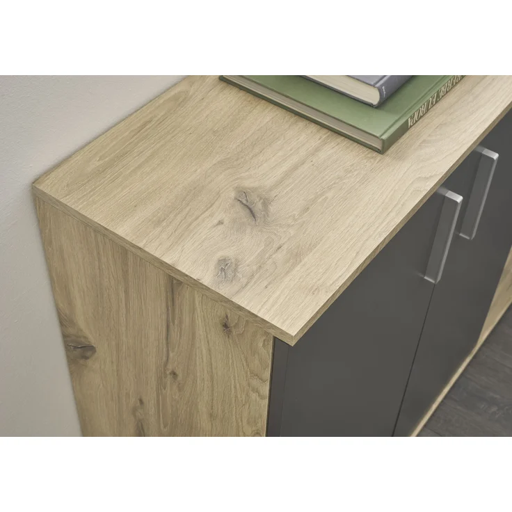Kommode >BC 1040< in Grau matt - 120x84x35 (BxHxT) – Bild 7