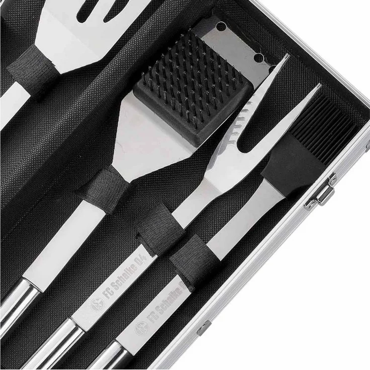 FC Schalke 04 Grillbesteck-Set FC Schalke 04 Grillkoffer 5-teilig, (5 tlg) – Bild 3