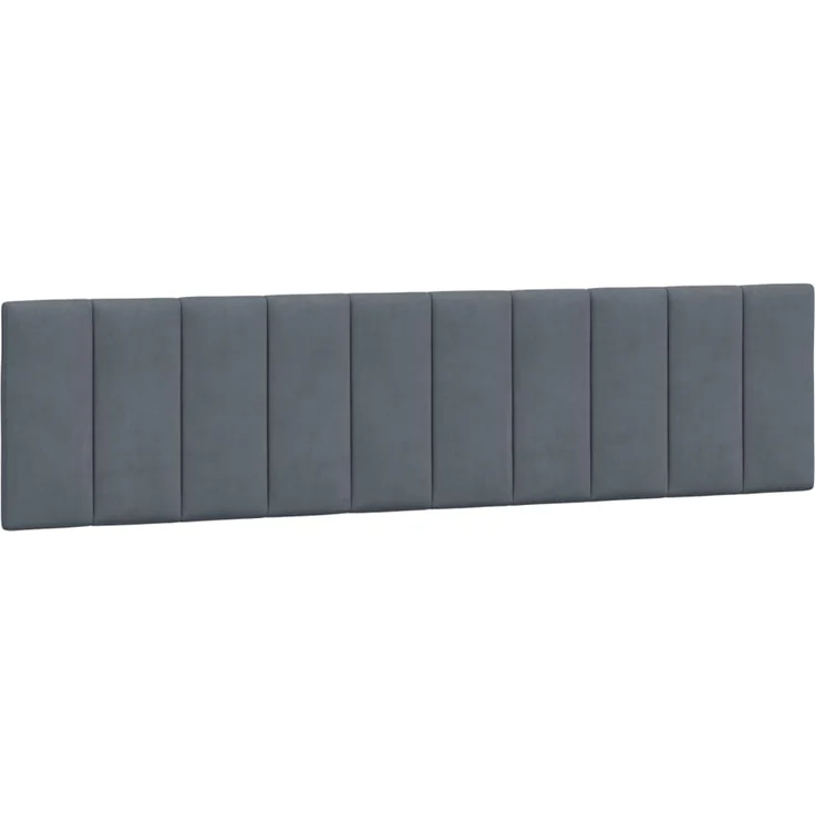vidaXL Kopfteil-Kissen Dunkelgrau 200 cm Samt 374690 – Bild 2