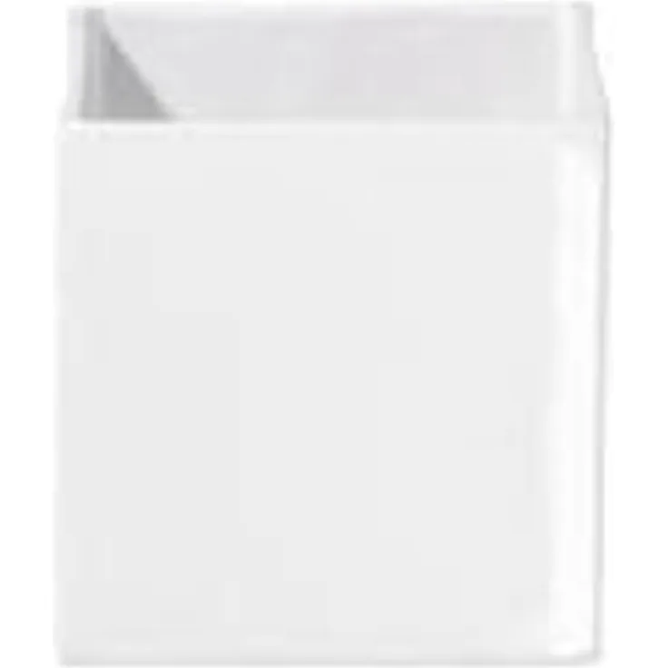 ASA Selection Quadro Übertopf, Blumenvase, Vase, Über Topf, Keramik, Weiß, 10x10 cm, 4601005