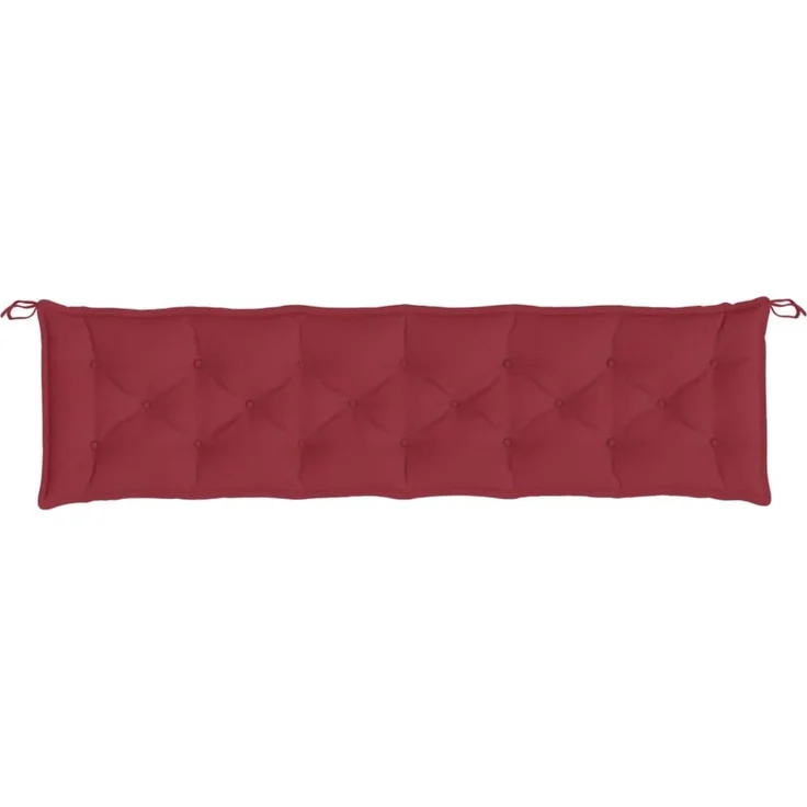 vidaXL Gartenbank-Auflagen 2 Stk. Weinrot 200x50x7 cm Oxford-Gewebe 361744 – Bild 4