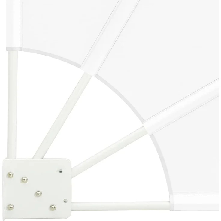 vidaXL Balkon Sichtschutz 160 x 160 cm Polyester Weiß 42000921 – Bild 5